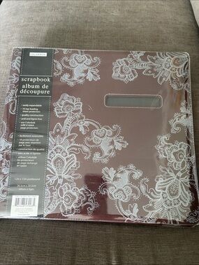 Colorbok Brown Floral Scrapbook Album
